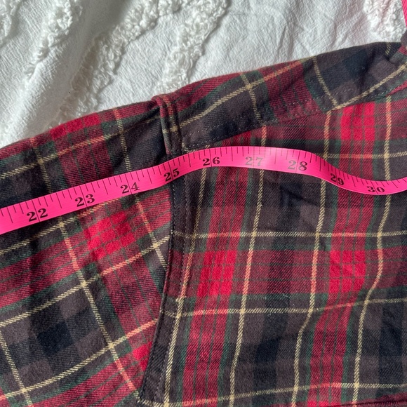 Outdoor Life Work Plaid Shirt Heavy Duty Flannel Casual 100% Cotton Men Large - Picture 7 of 10